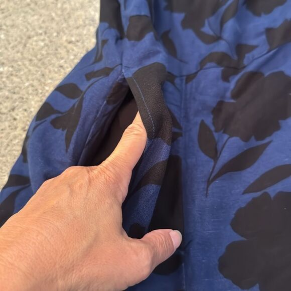 KATE SPADE X TARGET Classic Rose Linen Blend One Shoulder Jumpsuit Size 14 *NEW* - Picture 12 of 14